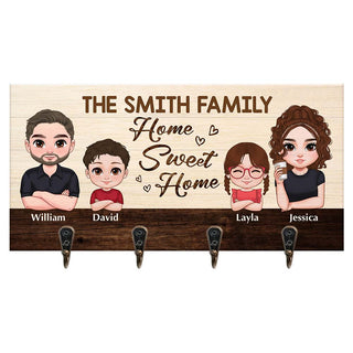 Personalized Gift For Family Home Sweet Home Key Holder 34800 Primary Mockup