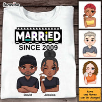 Personalized Gift For Couple Married Since Shirt - Hoodie - Sweatshirt 34803 thumb 1
