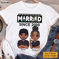 Personalized Gift For Couple Married Since Shirt - Hoodie - Sweatshirt 34803 thumb 1