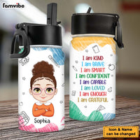 Personalized Kids Kind Smart Loved Kids Water Bottle 34806 thumb 1