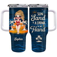 Personalized Gift For Woman Vacation Summer 40oz Tumbler With Straw 34813 thumb 1
