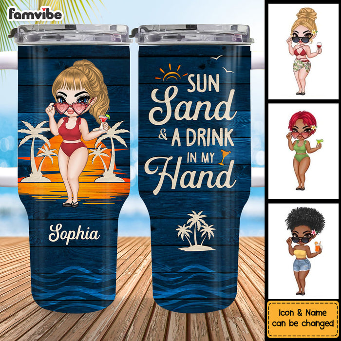 Personalized Gift For Woman Vacation Summer 40oz Tumbler With Straw 34813 1
