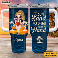 Personalized Gift For Woman Vacation Summer 40oz Tumbler With Straw 34813 thumb 1
