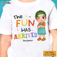 Personalized Gift For Grandson The Fun Has Arrived Kid T Shirt - Kid Hoodie - Kid Sweatshirt 34814 thumb 1