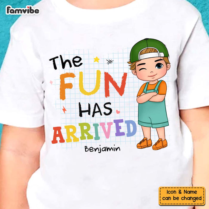 Personalized Gift For Grandson The Fun Has Arrived Kid T Shirt - Kid Hoodie - Kid Sweatshirt 34814 1