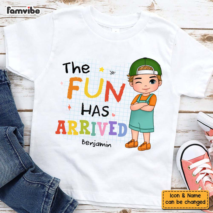 Personalized Gift For Grandson The Fun Has Arrived Kid T Shirt - Kid Hoodie - Kid Sweatshirt 34814 1