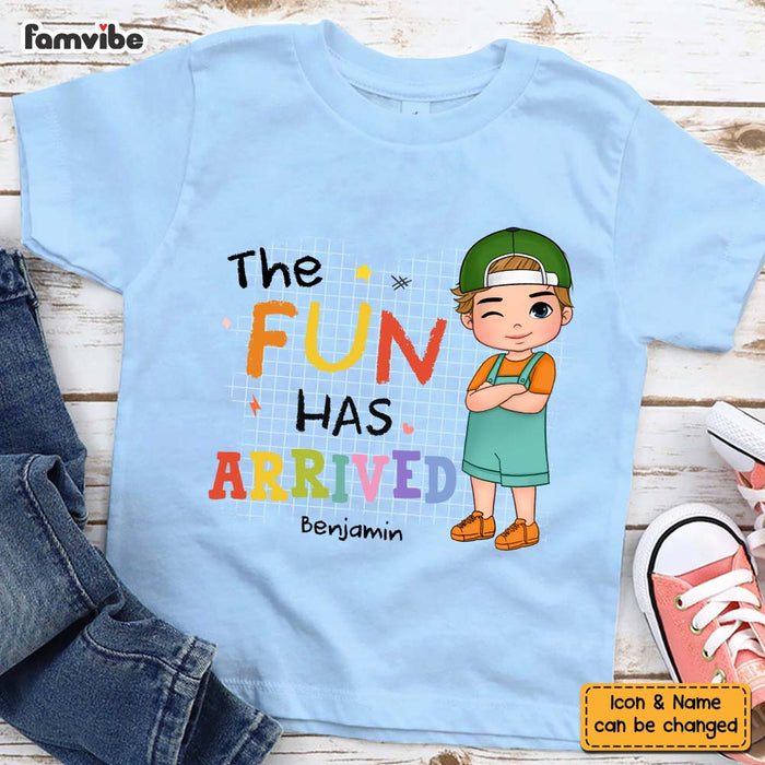 Personalized Gift For Grandson The Fun Has Arrived Kid T Shirt - Kid Hoodie - Kid Sweatshirt 34814 1