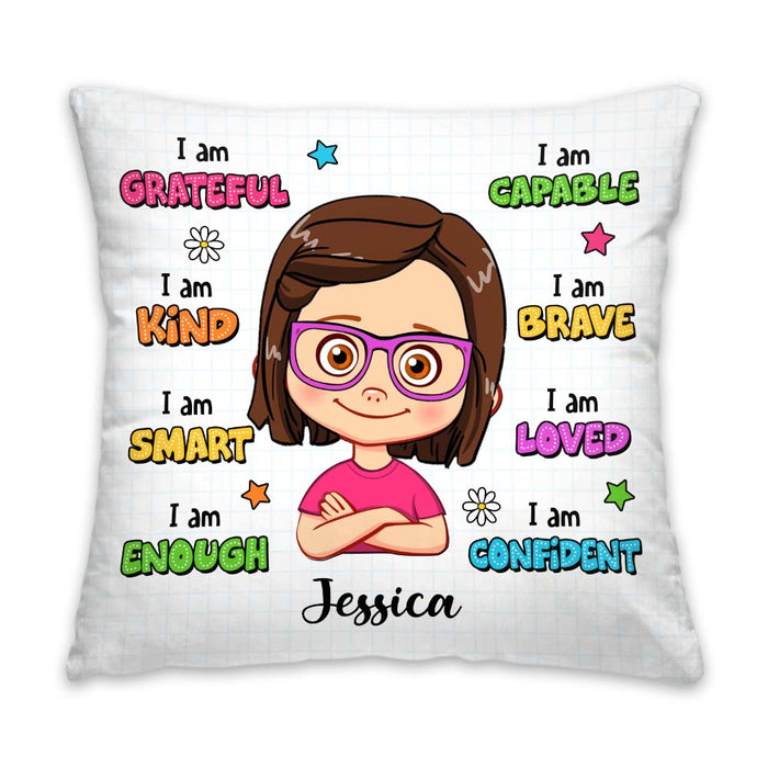Personalized Gift For Kid Girl I Am Kind Pillow 34818 1