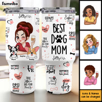 Personalized Gift For Dog Mom 40oz Tumbler With Straw 34820 thumb 1