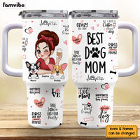 Personalized Gift For Dog Mom 40oz Tumbler With Straw 34820 thumb 1