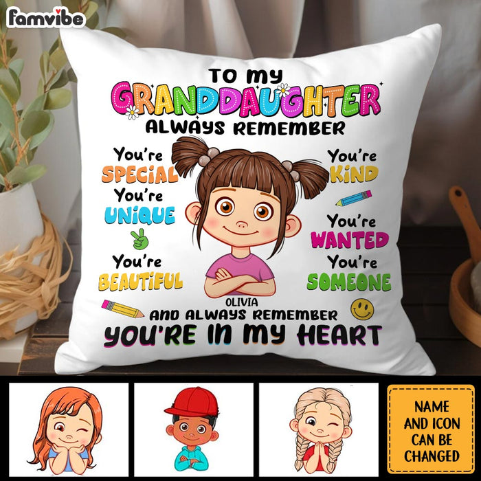 Personalized Gift For Kid Girl You Are In My Heart Pillow 34823 1