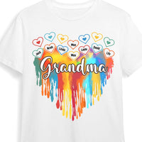 Personalized Grandma Melting Colorful Heart Shirt - Hoodie - Sweatshirt 34834 thumb 1