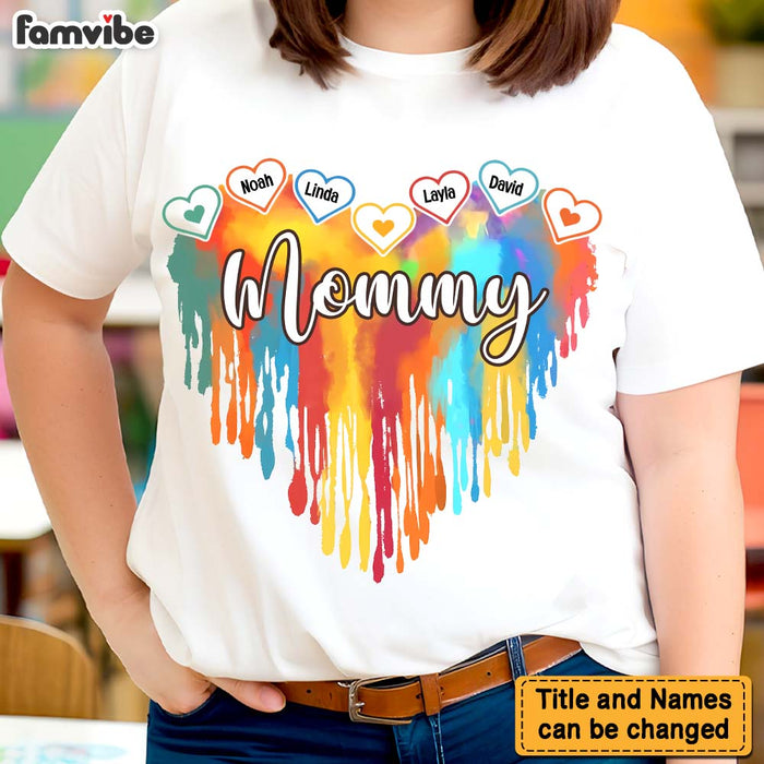 Personalized Grandma Melting Colorful Heart Shirt - Hoodie - Sweatshirt 34834 1