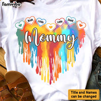 Personalized Grandma Melting Colorful Heart Shirt - Hoodie - Sweatshirt 34834 thumb 1