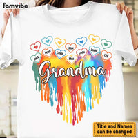 Personalized Grandma Melting Colorful Heart Shirt - Hoodie - Sweatshirt 34834 thumb 1