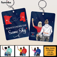 Personalized Gift For Couple Always Under The Same Sky Acrylic Keychain 34838 thumb 1