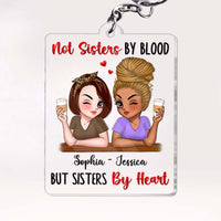 Personalized Gift For Friends Sisters By Heart Acrylic Keychain 34840 thumb 1