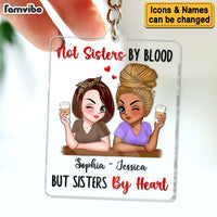 Personalized Gift For Friends Sisters By Heart Acrylic Keychain 34840 thumb 1