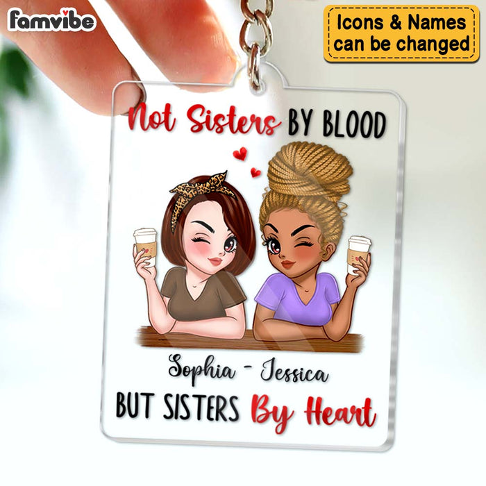 Personalized Gift For Friends Sisters By Heart Acrylic Keychain 34840 1