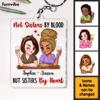 Personalized Gift For Friends Sisters By Heart Acrylic Keychain 34840 thumb 1