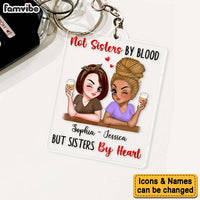 Personalized Gift For Friends Sisters By Heart Acrylic Keychain 34840 thumb 1
