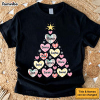Personalized Gift for Grandma Heart Christmas Tree Shirt - Hoodie - Sweatshirt 34854 thumb 1