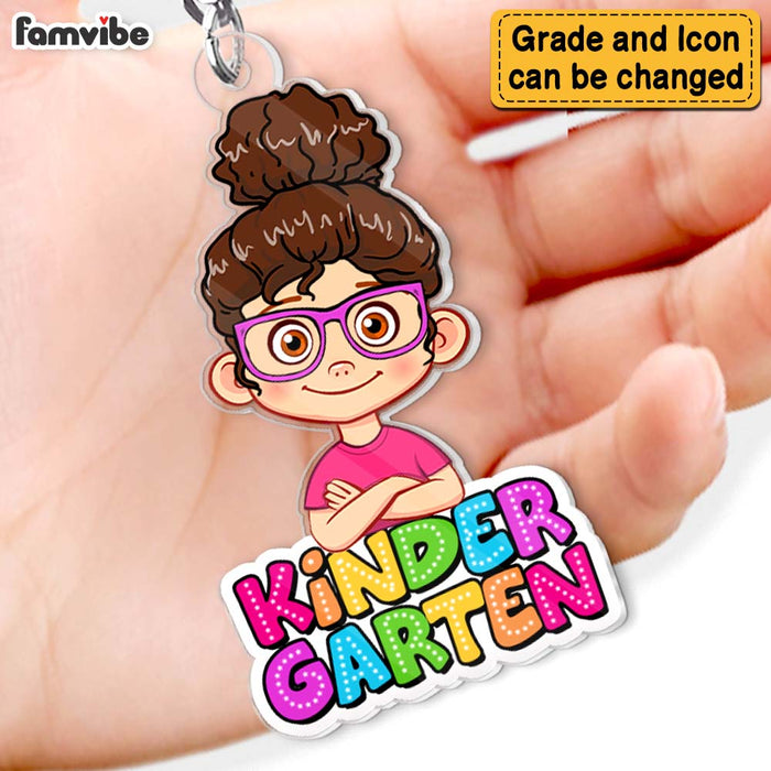 Personalized Gift For Kid Back To School Acrylic Keychain 34862 1