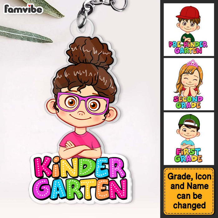 Personalized Gift For Kid Back To School Acrylic Keychain 34862 1