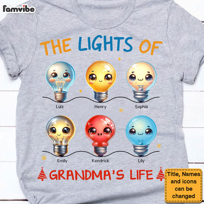 Personalized Gift For Grandma The Lights of life Shirt - Hoodie - Sweatshirt 34863 1