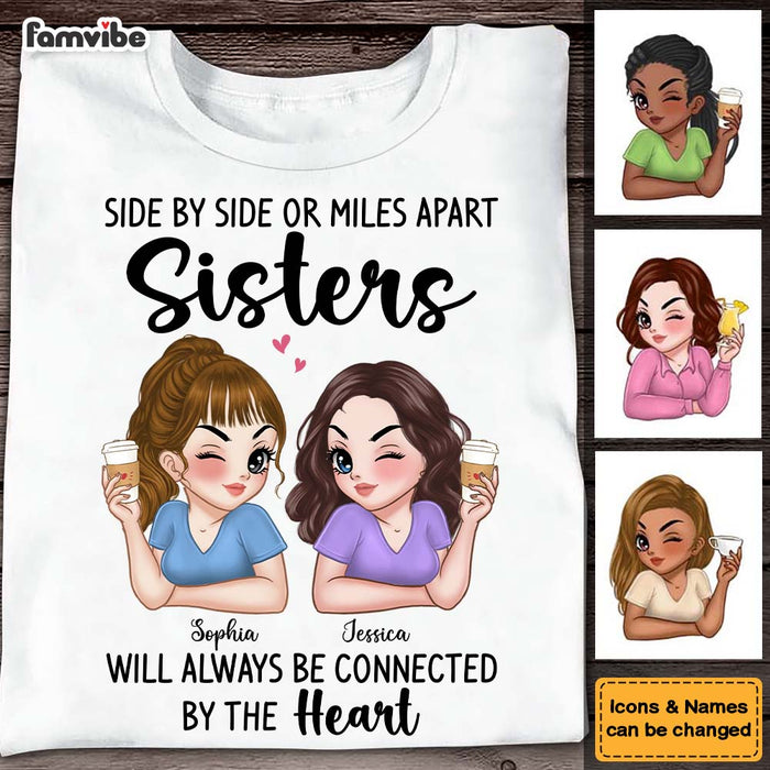 Personalized Gift For Friends Connected By The Heart Shirt - Hoodie - Sweatshirt 34869 1