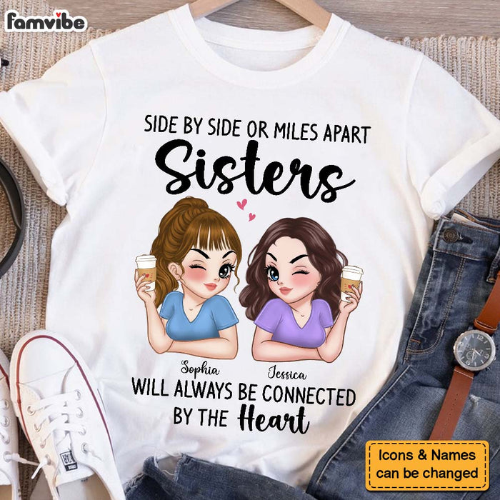 Personalized Gift For Friends Connected By The Heart Shirt - Hoodie - Sweatshirt 34869 1