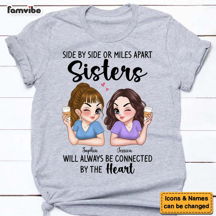 Personalized Gift For Friends Connected By The Heart Shirt - Hoodie - Sweatshirt 34869 1