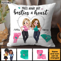 Personalized Gift For Friends B*sties At Heart Pillow 34872 thumb 1