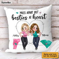 Personalized Gift For Friends B*sties At Heart Pillow 34872 thumb 1