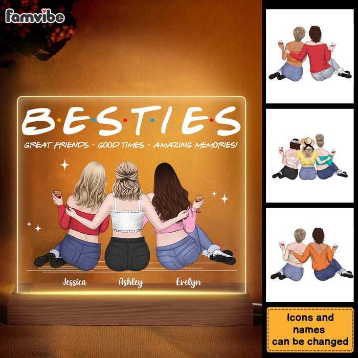 Personalized Gift For Friends Memories Plaque LED Lamp Night Light 34874 1