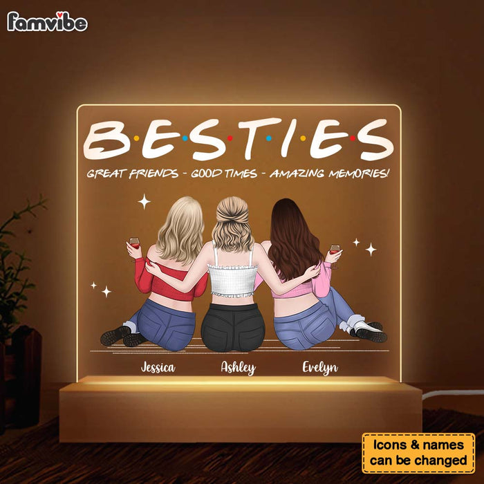 Personalized Gift For Friends Memories Plaque LED Lamp Night Light 34874 1