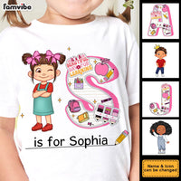 Personalized Gift For Kid Girl Alphabet Doodle Name Kid T Shirt - Kid Hoodie - Kid Sweatshirt 34882 thumb 1