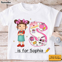 Personalized Gift For Kid Girl Alphabet Doodle Name Kid T Shirt - Kid Hoodie - Kid Sweatshirt 34882 thumb 1