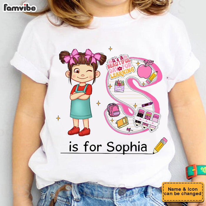 Personalized Gift For Kid Girl Alphabet Doodle Name Kid T Shirt - Kid Hoodie - Kid Sweatshirt 34882 1
