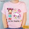 Personalized Gift For Kid Girl Alphabet Doodle Name Kid T Shirt - Kid Hoodie - Kid Sweatshirt 34882 1
