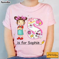 Personalized Gift For Kid Girl Alphabet Doodle Name Kid T Shirt - Kid Hoodie - Kid Sweatshirt 34882 thumb 1