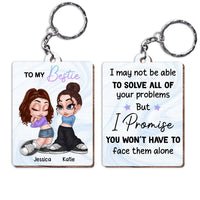 Personalized To My Friend Wood Keychain 34886 thumb 1