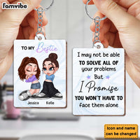 Personalized To My Friend Wood Keychain 34886 thumb 1