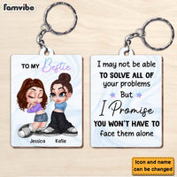 Personalized To My Friend Wood Keychain 34886 thumb 1