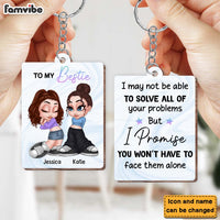 Personalized To My Friend Wood Keychain 34886 thumb 1