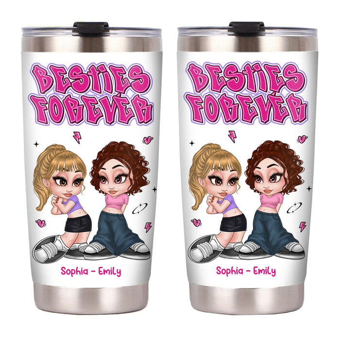 Personalized Besties Forever Y2K Custom Steel Tumbler 34889 1