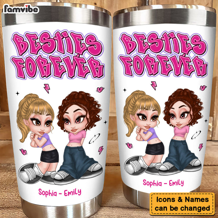 Personalized Besties Forever Y2K Custom Steel Tumbler 34889 1