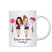 Personalized Gift For Friends Custom Flowers Mug 34896 thumb 1