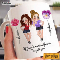 Personalized Gift For Friends Custom Flowers Mug 34896 thumb 1