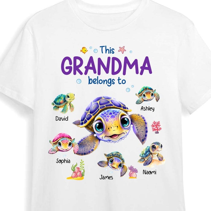 Personalized Gift For Grandma Turtle Shirt - Hoodie - Sweatshirt 34904 1